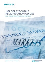 MERCER EXECUTIVE REMUNERATION GUIDES - iMercer.com