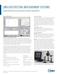 SMS-500 SPECTRAL MEASUREMENT SYSTEMS - Labsphere Inc