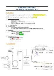 5-Chromatographie en phase gazeuse - PharmaEtudes