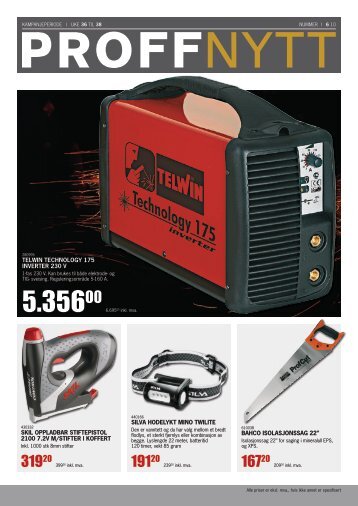 TELWIN TECHNOLOGY 175 INVERTER 230 V SKIL OPPLADBAR ...