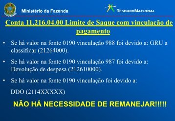 gru apresentação- encerramento do exercício - Ministério da Fazenda