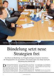 Bündelung setzt neue Strategien frei