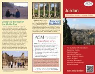 Jordan program brochure - Associated Colleges of the Midwest