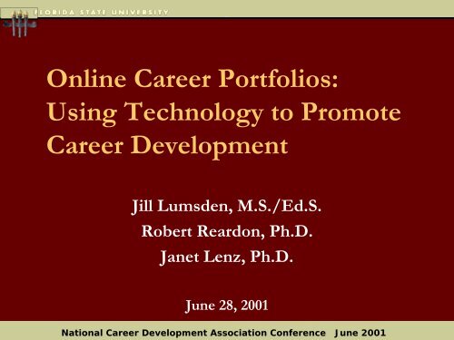 Online Career Portfolios - The Career Center