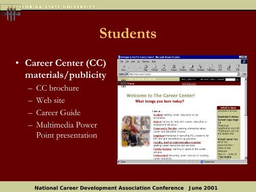 Online Career Portfolios - The Career Center