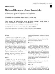 Displasia cleidocraniana: relato de doze pacientes - Pediatria (SÃ£o ...