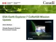 ESA Earth Explorer-7 CoReH20 mission update (C ... - SMAP - NASA
