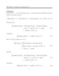 PHYâ396 K. Solutions for homework set #7. Problem 1(a): At equal ...