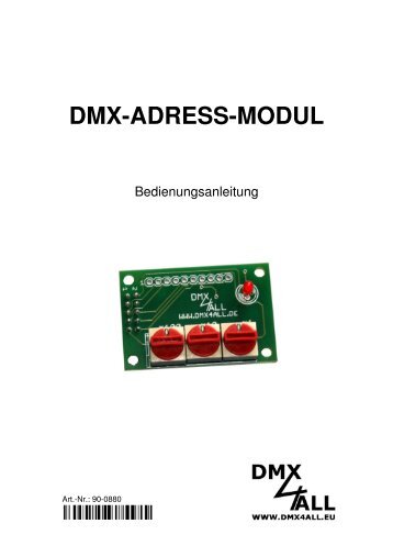 DMX-ADRESS-MODUL - DMX4ALL GmbH