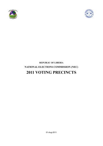 Final Polling Places Listing - National Elections Commission