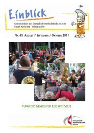 turmfest: genuss fÃ¼r leib und seele - Evangelisch-methodistische ...