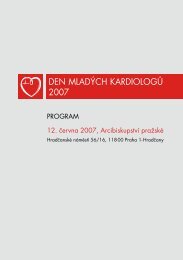 Program - ÄeskÃ¡ kardiologickÃ¡ spoleÄnost