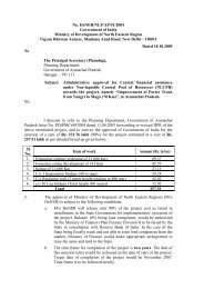 No. DoNER/NLP/AP/51/2004 Government of India Ministry of ...