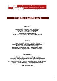 PITCHING & DATING-CAFÉ - Das Rendez-vous
