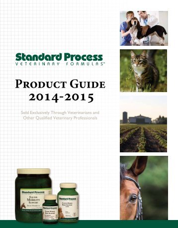 2012 Veterinary Formulas Product Guide - Standard Process