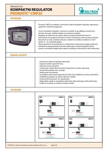 regulator ogrevanja promixÂ® amc05, amc10, amc15 - Seltron doo ...