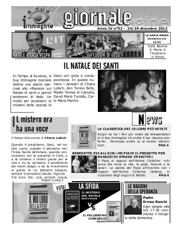 GIORNALE N52 ANNO IV bn - A Sua Immagine - Rai.it