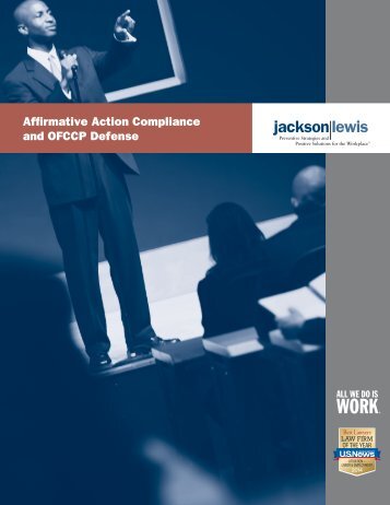 Affirmative Action and OFCCP Planning and ... - Jackson Lewis