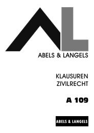 ABELS & LANGELS KLAUSUREN ZIVILRECHT