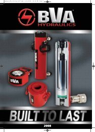 BVA Hydraulic Cylinders - Rigmarine