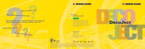 DecoJectTM - Benecke-Kaliko AG