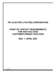 Point of Contact Requirements - PPL Electric Utilities