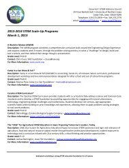 2013-14 STEM Scale-Up Programs List