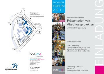 Einladung Technikerforum - Otto Brenner Schule