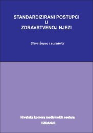 Standardizirani postupci u zdravstvenoj njezi - Hrvatska komora ...