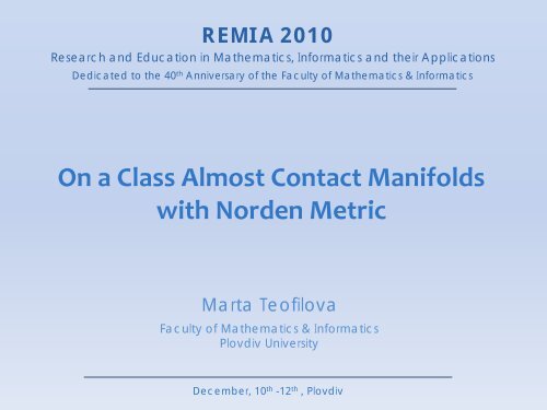 On a Class Almost Contact Manifolds with Norden Metric