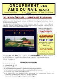 Chemins de fer Luxembourgeois CFL - Europas kleinste ... - Rail.lu