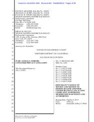 Google May 30, 2013 motion to dismiss Android data ... - Main Justice