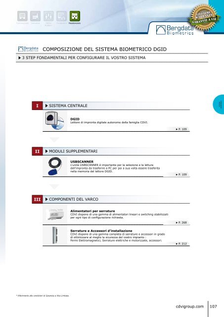 Catalogo BIOMETRICO - CDVI