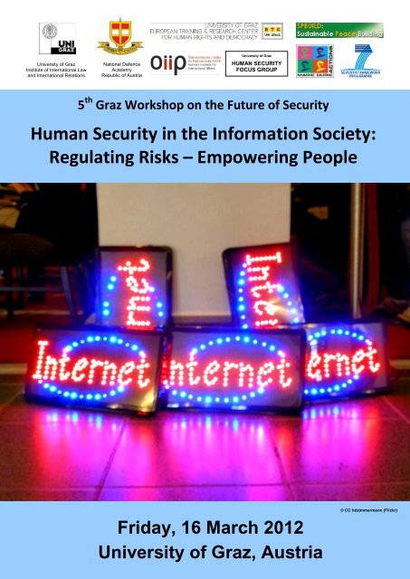 Graz Workshop on the Future of Security Human ... - ETC Graz