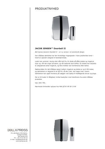 Pressemeddelelse Doorbell II - Bell Xpress