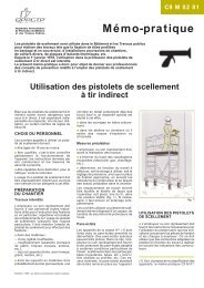 Utilisation des pistolets de scellement à tir indirect - Forum Point.P