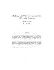 Modeling a RLC Circuit's Current with Differential Equations