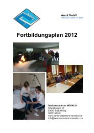 Fortbildungskalender 2012 - Seniorenzentrum NOVALIS