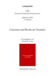 Literatur und Recht im Vormärz