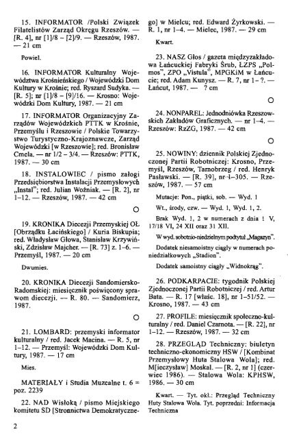 1987 - WojewÃ³dzka i Miejska Bilioteka Publiczna w Rzeszowie