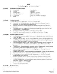 HRSD Position Description - Template