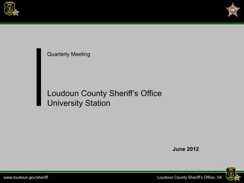 Loudoun County Sheriff's Office University Station