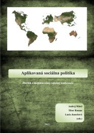 AplikovanÃ¡ sociÃ¡lna politika - VysokÃ¡ Å¡kola zdravotnÃ­ctva a sociÃ¡lnej ...