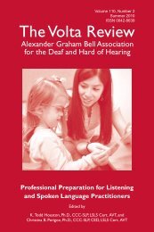 The Volta Review - Alexander Graham Bell Association