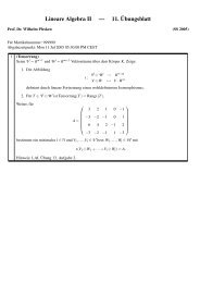 Lineare Algebra II â 11.Â¨Ubungsblatt