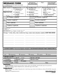 ICS-213 Message Form - Santa Clara County Ares/Races
