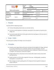 1 Purpose 2 Scope / Limits 3 Principles - Selkirk College