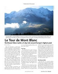 Le Tour de Mont Blanc - Washington Trails Association