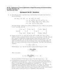 Homework Set #3 - Solutions