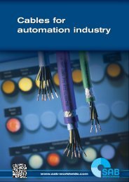 cables for automation  industry - SAB Bröckskes GmbH & Co. KG